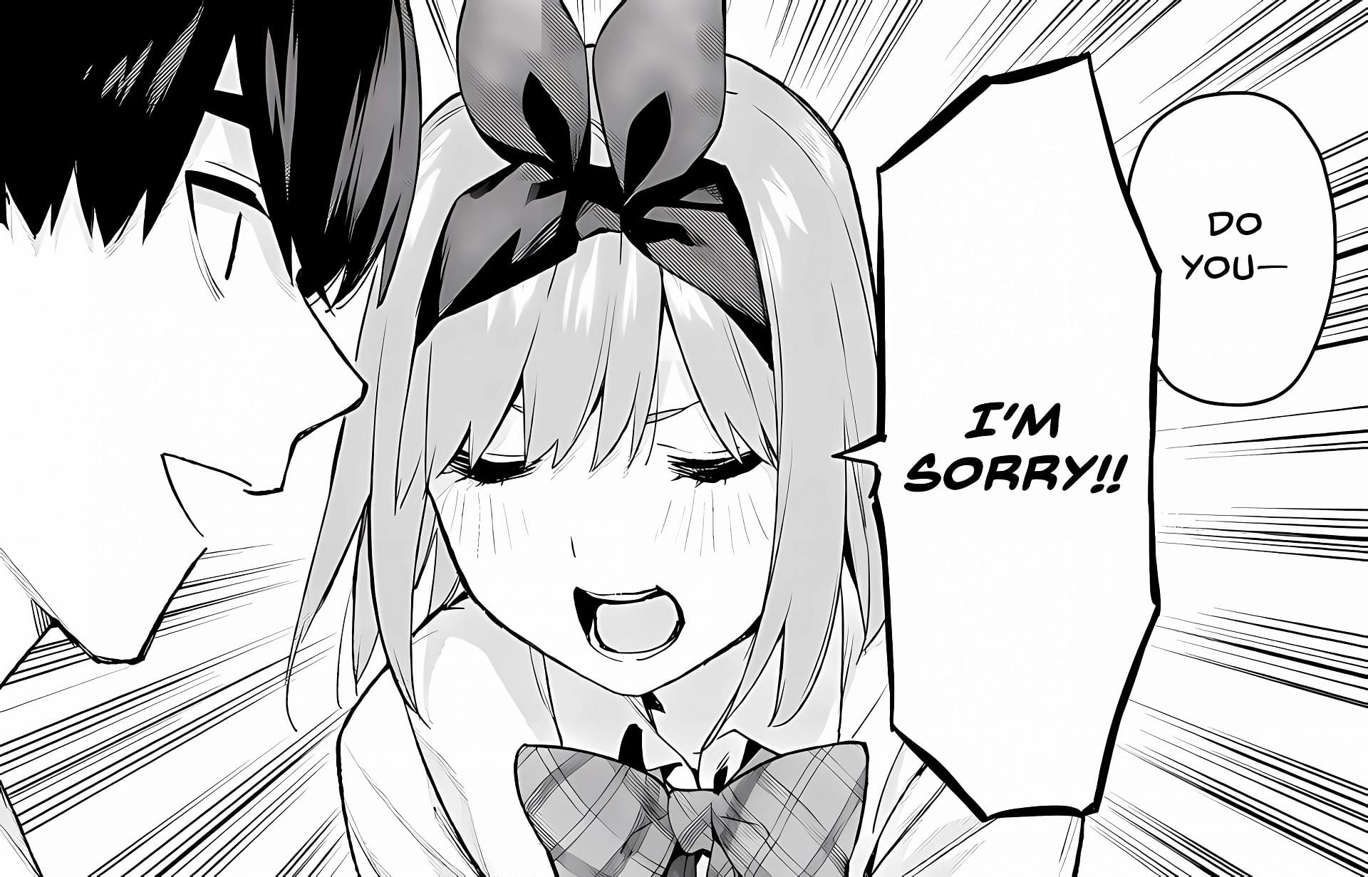 Yotsuba declining Uesugi's question (Image via Kodansha)